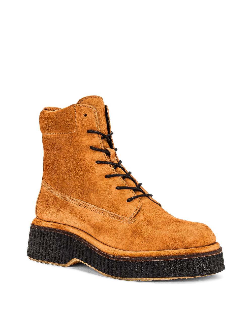 Rag & Bone Sloane Cinnamon Suede Lace Up Platform Boots Size 7 NIB